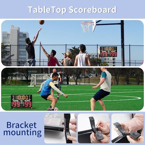 Multisport Tabletop Electronic Scoreboard,Battery Powered Digital Scoreboard with Remote,Used for Basketball,Volleyball,Wrestling,Football in Kuwait