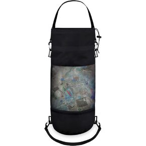 Portable Boat Trash Bag Reusable Container Outdoor Medium Hoop Mesh Trash Bags Reusable Garbage Container Cabin Storage for Men Women Adults Kayak Camper Fishing Sea Printed Marine in Kuwait