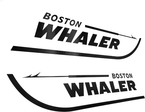 Set of 2 Boston Whaler Decals for Boat Hull, Marine Grade Restoration Sticker kit (Red, 18 inches) in Saudi Arabia