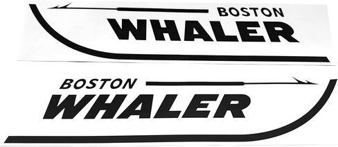 Set of 2 Boston Whaler Decals for Boat Hull, Marine Grade Restoration Sticker kit (Red, 18 inches) in Saudi Arabia