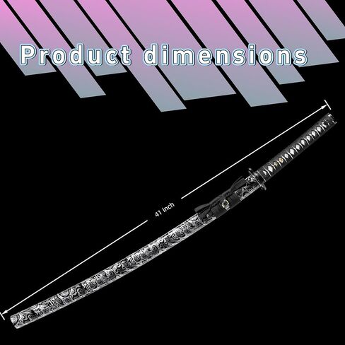 Authentic Katana – Hand-Forged from 1095 High Carbon Steel, Ideal for Martial Arts Practice and Collector Display in Saudi Arabia