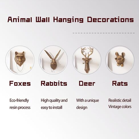 OrnaZest Animal Heads Wall Decor, Sculptures Wall Decor, Resin Animal Head Wall Hanging Decoration for Living Room Bedroom Kitchen Gift,Bear in Saudi Arabia