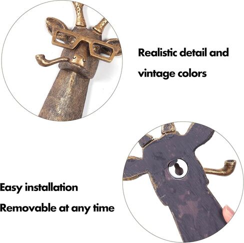 OrnaZest Animal Heads Wall Decor, Sculptures Wall Decor, Resin Animal Head Wall Hanging Decoration for Living Room Bedroom Kitchen Gift,Bear in Saudi Arabia