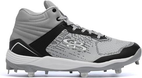 Boombah Viper Pureknit Women's Metal Cleat Mid - Smoke - Multiple Color Options - Multiple Sizes in Saudi Arabia
