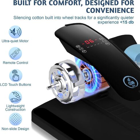 Under Desk Elliptical Machine – Electric Seated Pedal Exerciser for Seniors & Adults, Compact Quiet Ellipse Leg Exerciser with Remote, LCD, Foot Pedals – Home Office Workout Equipment in Saudi Arabia