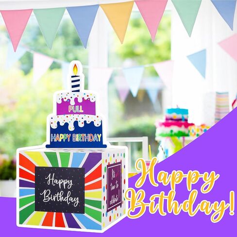 صندوق أموال عيد ميلاد لسحب الهدايا النقدية ، صناديق الهدايا المفاجئة مقابل المال ، وصندوق حامل المال مع بطاقة عيد ميلاد سعيد و 100pcs أكياس شفافة ، وأفكار هدايا المال للأطفال والكبار in Kuwait