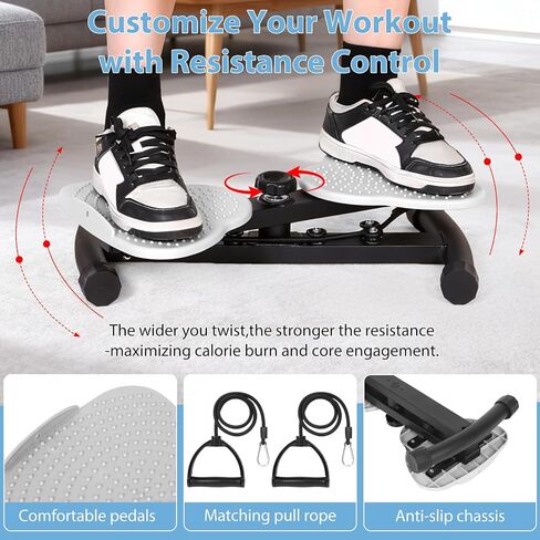 waist twister，waist twisting machine ab twister board with 300 lbs Weight Capacity, Noiseless Fitness Tool Foot Massage, and Core Workout for Belly Fat Loss Anti-Slip Home Gym Equipment for Women Men in Kuwait