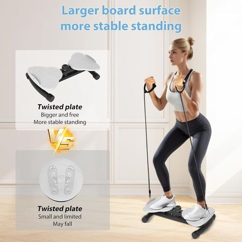 waist twister，waist twisting machine ab twister board with 300 lbs Weight Capacity, Noiseless Fitness Tool Foot Massage, and Core Workout for Belly Fat Loss Anti-Slip Home Gym Equipment for Women Men in Kuwait