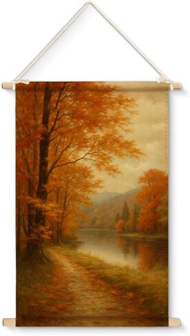 xiplum antumn wall art sunflower fall pictures جدار ديكور خمر خريف القرع ملصق معلق العمل الفني للمنزل ديكور غرفة نوم المطبخ ، 12x16 بوصة in Kuwait