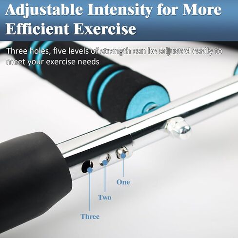 Twister Arm Trainer for Upper Body Workout – 90-160lb Adjustable Resistance Strength Training Bar for Chest, Biceps, Shoulders & Forearms | Home Gym Equipment for Men in Saudi Arabia