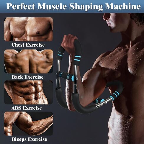 Twister Arm Trainer for Upper Body Workout – 90-160lb Adjustable Resistance Strength Training Bar for Chest, Biceps, Shoulders & Forearms | Home Gym Equipment for Men in Saudi Arabia
