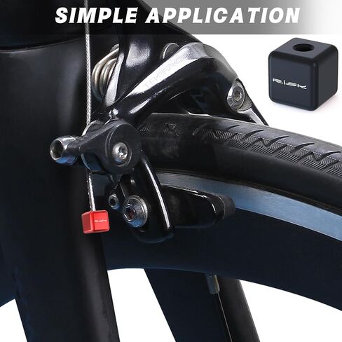 Bike Cable End Caps, Alloy Cable Crimps for Road & Mountain Bicycles - Includes Square Wire Tail Caps, Machine Meter Screws & Hexagonal Spanner | Durable & Secure Brake/Shift Cable End Tips in Kuwait