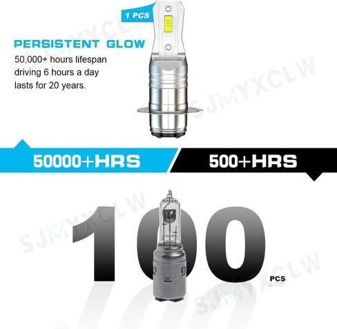 H6M P15D LED المصابيح البيضاء المتوافقة مع Yamaha Kodiak 400 2000-2004 450 2003-2005 ، P15D H6 H6M Light Light Light in Kuwait