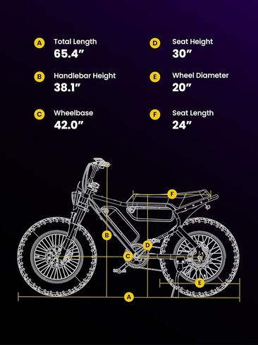 MACFOX X7 Electric Bike for Adults, 750W EBike with Hydraulic Brakes, 48V 13Ah Removable Battery 30 Mile Range, Upgraded 20x5.0 Rear Fat Tire for School/City/Town Commuting (UL2849 & Class-3) in Kuwait