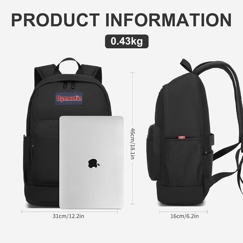 Classic Casual Backpack, Lightweight Daypack with 10 Pockets, Laptop Compartment, EVA Foam Pad (Dark blue) in Saudi Arabia