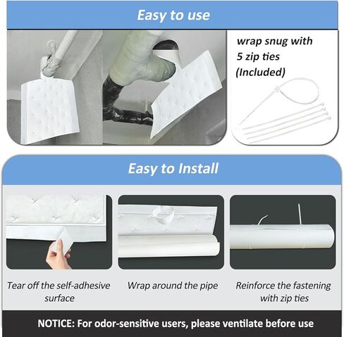 BXI Double Noise Blocker Sound Proof Foam, 39.4 X 13.4 X 1 inch Egg Crate Foam Rubber Sound Deadening Material, Sound Dampening Acoustic Panels for HVAC, Pipe, Machine, Window, Wall, Door in Kuwait