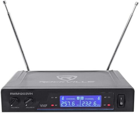RockvilIe RWM1203VH Wireless (2) Handheld Microphones 4 Church Sound Systems in Saudi Arabia