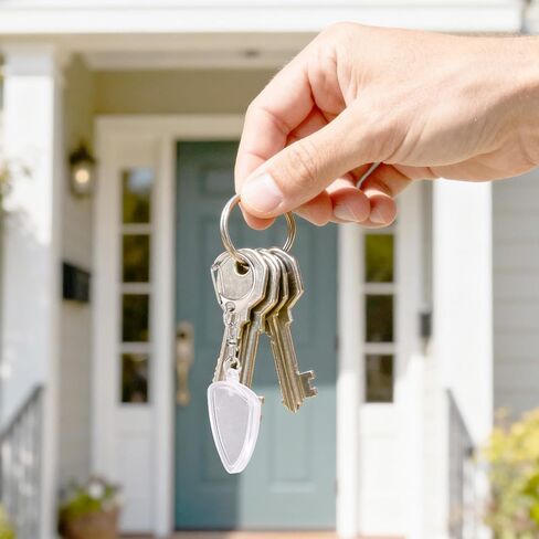 قطعتان من سلسلة مفاتيح حامل اختيار الجيتار، حافظة عرض اختيار الجيتار الشفاف، حلقة مفاتيح لسهولة التعرف عليها وتخزينها لعشاق الموسيقى واللاعبين in Kuwait