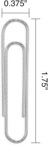 Staples 472506 Smooth Paper Clips Jumbo 100/Box 10 Boxes/Pack (A7026605/72578) in Saudi Arabia