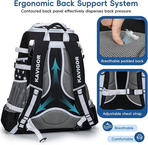 Catchers Gear Bag, 80L Baseball/Softball Backpack Holds 2 Sets of Gear with Shoe Compartment, Helmet Holder & Cooler Pocket in Saudi Arabia