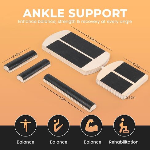 Ankle balance board for Foot Training – Portable, Non-Slip Proprioception Trainer for Balance, Stability, Posture, Rehab, Core Strength – Ideal for Home Gym, Physical Therapy, Kids & Adults in Saudi Arabia