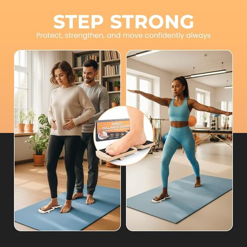 Ankle balance board for Foot Training – Portable, Non-Slip Proprioception Trainer for Balance, Stability, Posture, Rehab, Core Strength – Ideal for Home Gym, Physical Therapy, Kids & Adults in Saudi Arabia