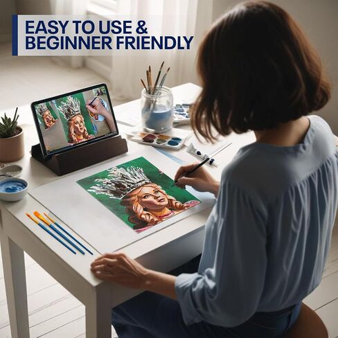 Painting4Real DIY Painting Kits for Adults and Kids with Video Tutorials: Learn to Paint Cherries – How to Paint with Acrylic Paint Kit – Painting & Art Supplies Kit – 9 Piece Acrylic Paint Set in Saudi Arabia