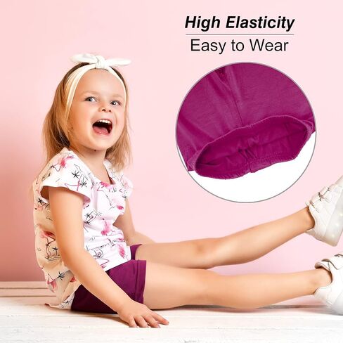12Pack Vibrant Dance Shorts for Girls Aged 8-10, Bike Safety Shorts, Under Dress Dance Short,12 Vibrant Colors, Breathable in Kuwait