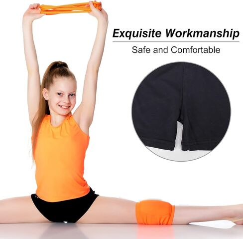 12Pack Vibrant Dance Shorts for Girls Aged 8-10, Bike Safety Shorts, Under Dress Dance Short,12 Vibrant Colors, Breathable in Kuwait