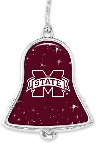 ولاية ميسيسيبي بلدغ MSU الفضة بيل الفضة معدن عيد الميلاد زخرفة هدية الديكور in Saudi Arabia