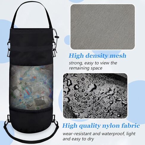 Portable Boat Trash Bag Reusable Container Outdoor Medium Hoop Mesh Trash Bags Reusable Garbage Container Cabin Storage for Men Women Adults Kayak Camper Fishing Sea Printed Marine in Kuwait