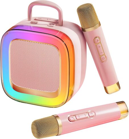 Kinglucky Kid-Friendly Design Karaoke Machine for Kids with 2 Microphones (2025 Upgrade) Gifts for Girls Most Popular 3-12 Year Old Girl Gifts 3 4 5 6 7 8 9 10 11 12 Year Old Girl Birthday Gift Purple in Kuwait