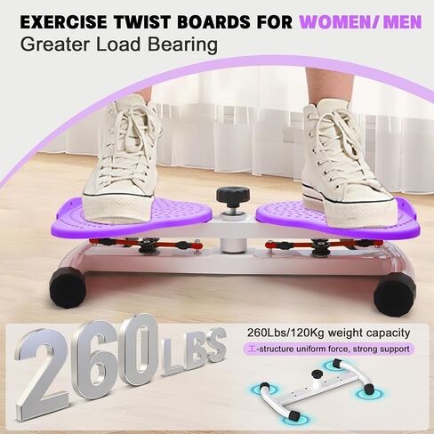 Waist Twisting Machine - 260 lbs Ab Board with Adjustable Resistance Bands, Twist Exercise Machine for Core Workout & Waist Slim, Home Gym Equipment for Women & Men in Saudi Arabia