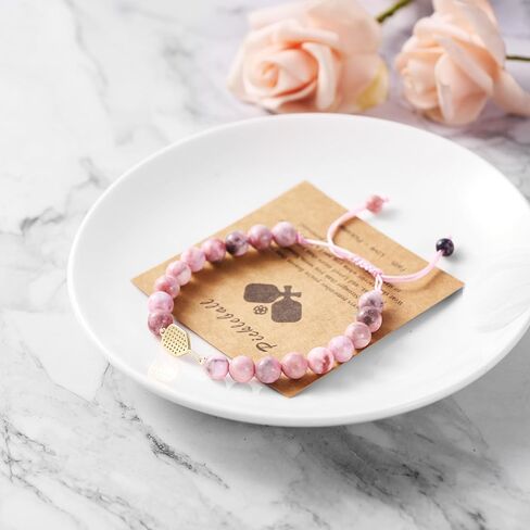 Adjustable Pickleball Bracelet with Crystal Paddle Charm, Pink and Black Beaded Design, Sports Jewelry Gift in Kuwait