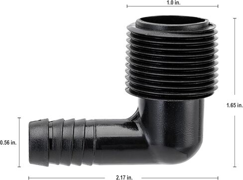 ORBIT 2 Pack (20 Total Mittings) 3/4 Inch × 1/2 بوصة Barb Elbow Funny Pipe Tiptings - 10 Pack in Kuwait