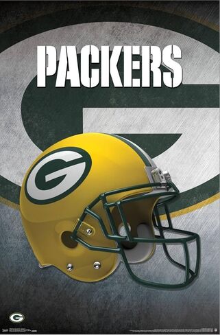 ملصق حائط من القماش من Trends International NFL Green Bay Packers - خوذة 16 in Saudi Arabia