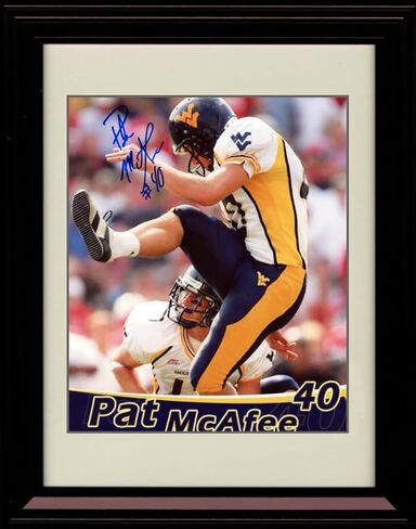Pat McAfee - West Virginia Legend - Autograph Promo Print - Framed 8x10 in Saudi Arabia