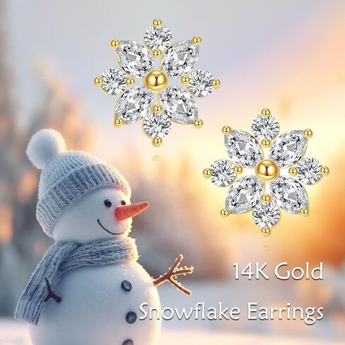 14K الصلبة الذهب زهر الكرز أقراط للنساء الذهب الأصفر الحقيقي أوبال وأقراط زهرة مجوهرات هدايا عيد ميلاد للزوجة أمي in Kuwait