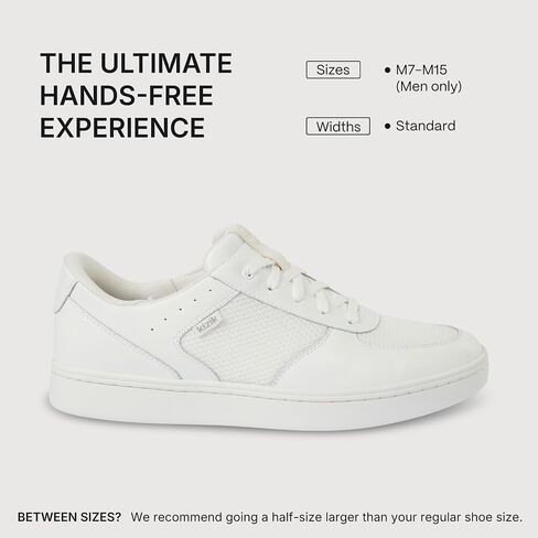 Kizik Hands Free Shoes for Men: Oslo - جلد الحبوب الكامل المتين ، شبكة تنفس ، سهلة التنظيف ، قسيمة يومية مريحة على أحذية رياضية للمشي in Saudi Arabia