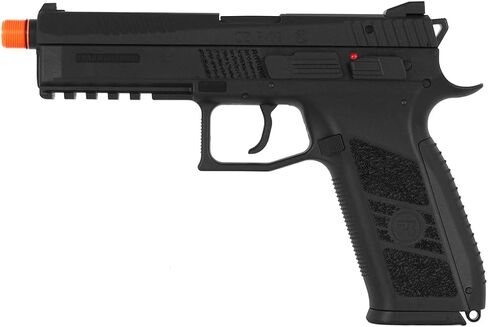 ASG CZ P-09 Airsoft Pistol with Outer Barrel Threading, FDE, Realistic Blowback, 25 Rounds Airsoft BB Gun Pistol, 3-Dot Sight System in Kuwait