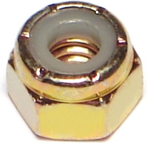 014973285333 Grade 8 Coarse Lock Nuts, 9/16-12, Piece-10, Yellow in Kuwait
