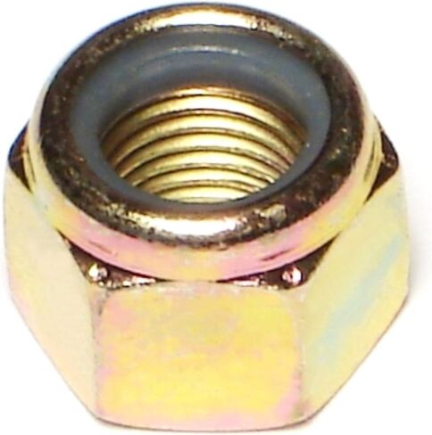 014973285333 Grade 8 Coarse Lock Nuts, 9/16-12, Piece-10, Yellow in Kuwait