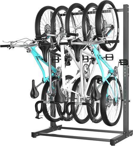 Ultrawall Freestanding Bike Rack, Vertical Bike Storage Stand for Garage, Indoor Bicycle Organizer, Holds Up to 4 Bikes in Saudi Arabia