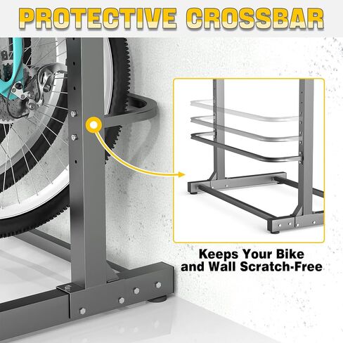Ultrawall Freestanding Bike Rack, Vertical Bike Storage Stand for Garage, Indoor Bicycle Organizer, Holds Up to 4 Bikes in Saudi Arabia