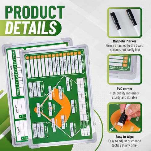 لوحة تدريب ZPU لكرة القدم ، السبورة المغناطيسية لكرة القدم للمدربين ، وتكتيكات كرة القدم الحافظة مع محو جاف ، وقلم العلامات ، والمغناطيس وحقيبة التخزين ، لخطة التدريس واللعبة in Kuwait