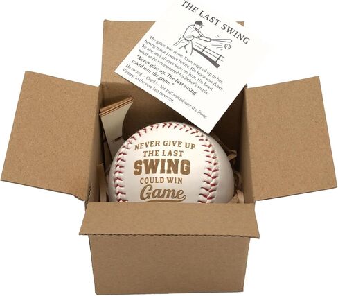 NELXI Inspirational Baseball Gift – Engraved Motivational Quote Baseball for Boys, Men, Teen Athletes – Positive Sports Gift for Son, Grandson, Coach – Encouragement Gift in Saudi Arabia