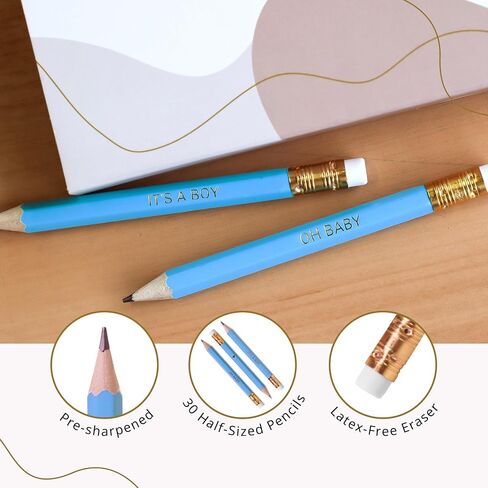 Markt Heart Pencils for Baby Shower Games and Bridal Shower Games, Mini Pencils, Small Pink Pencil Set For Game Prizes, Bridal Pens (Blush) in Kuwait