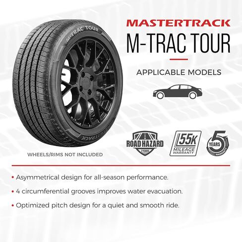 مجموعة من 2 Mastertrack M-Trac Tour 185/65R15 88H جميع موسم الأداء العالي الإطارات للركاب 185/65/15 (الإطارات فقط) in Kuwait