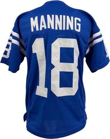 Peyton Manning Jersey Blue Indianapolis | Unisex Adult Sizes S-5XL Unsigned Custom Sewn Stitched in Saudi Arabia