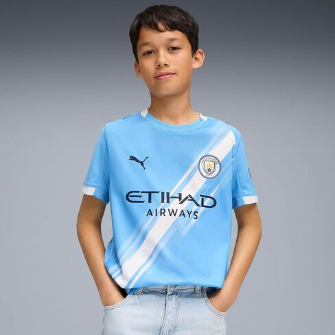 Manchester City FC Kids 2025/26 Home Soccer Jersey - Team Light Blue in Saudi Arabia